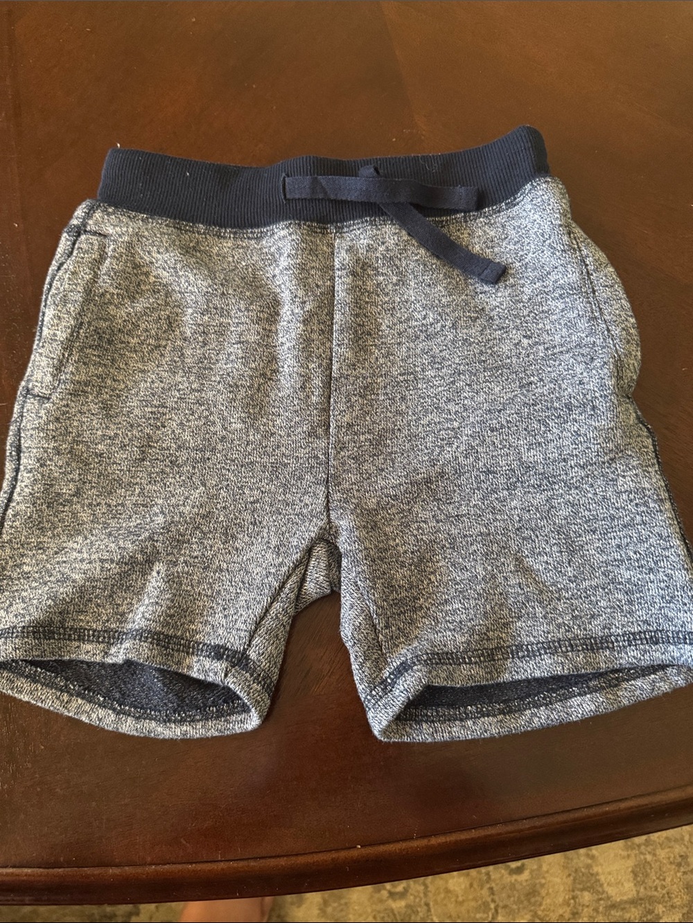 Sovereign Code Navy and Heather Gray Knit Drawstring Kids Shorts